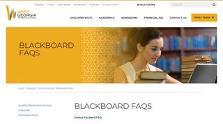 Blackboard FAQs - West Georgia Technical College