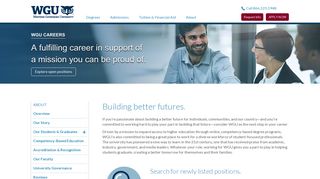Online University Jobs | Career and Employment | WGU