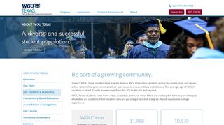 About WGU Texas: About Our Students | Western Governors University