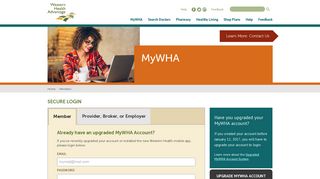 here: LOGIN - Western Health Advantage