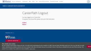 CareerPath Logout - MBA Career Management - Wharton MBA Career ...