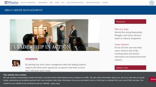 Wharton MBA Career Management