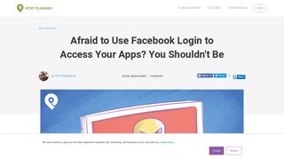 Afraid to Use Facebook Login to Access Your Apps? You Shouldn't Be