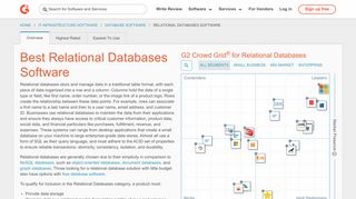 Best Relational Databases Software in 2019 | G2 Crowd