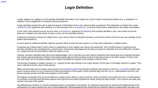 Login Definition - The Linux Information Project