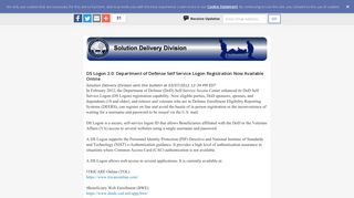DS Logon 2.0: Department of Defense Self Service Logon Registration ...