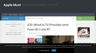 iOS: What is TV Provider and how do I use it? | Apple Must