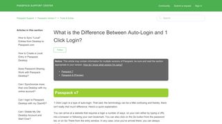 What is the Difference Between Auto-Login and 1 Click Login ...