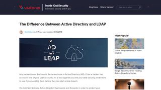 The Difference Between Active Directory and LDAP - Varonis