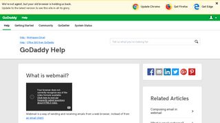 What is webmail? | GoDaddy Help US