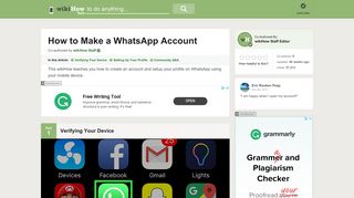 How to Make a WhatsApp Account: 13 Steps (with Pictures)