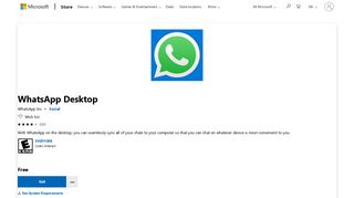 Get WhatsApp Desktop - Microsoft Store