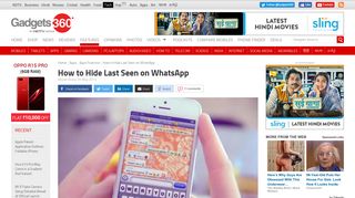 How to Hide Last Seen on WhatsApp | NDTV Gadgets360.com