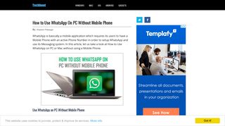 How to Use WhatsApp On PC Without Mobile Phone