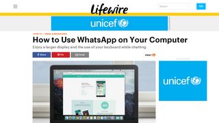 How to Use WhatsApp on Your Computer - Lifewire