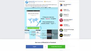WhatsCall - Don't know how to sign up? Don't worry, check... | Facebook