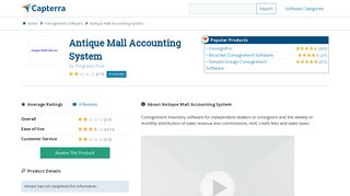 Antique Mall Accounting System Reviews and Pricing - 2019 - Capterra