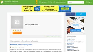Whatspeak.com - Consumer Complaints Forum