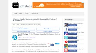 WhatSpy - Spy for Whatsapp app in PC - Download for Windows 7, 8 ...