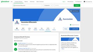 Ascension Wisconsin Employee Benefits and Perks | Glassdoor