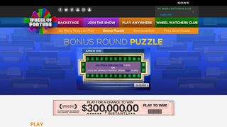 Wheel of Fortune | Play the Bonus Round Puzzle