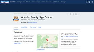 Wheeler County High School in Alamo, GA - US News Best High ...