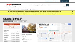 Wheelock Branch | Tacoma Public Library