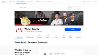 Whelan Security Careers and Employment | Indeed.com