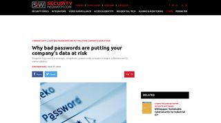 Why bad passwords are putting your company's data at risk