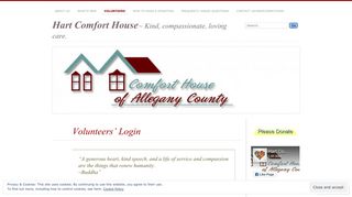 Volunteers' Login | Hart Comfort House
