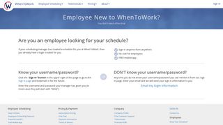 Information For New Employees | WhenToWork