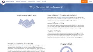 Why Choose Us | WhenToWork