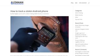 How to track a stolen Android phone | Alienman Tech Blog