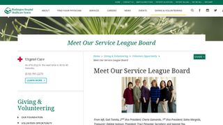 Meet Our Service League Board | WHHS
