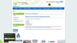 WHHT Intranet: Clinical Support - West Hertfordshire Hospitals NHS ...