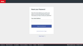 Login to which.co.uk - Forgot Password