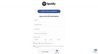 Sign up - Spotify