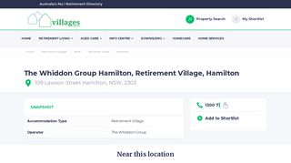 The Whiddon Group Hamilton, Hamilton Retirement Village ...