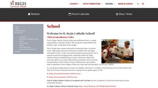 School | St. Regis Parish