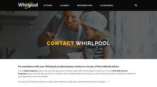 Contact Us | Whirlpool Australia