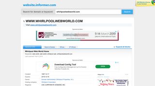 whirlpoolwebworld.com at WI. Whirlpool Web World Home
