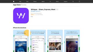 Whisper - Share, Express, Meet on the App Store - iTunes - Apple