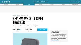 Whistle 3 Pet Tracker Review: Basic but Good | WIRED