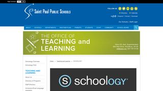SCHOOLOGY / Schoology Overview - Saint Paul Public Schools