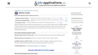 White Castle Application, Jobs & Careers Online - Job-Applications.com
