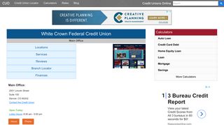 White Crown Federal Credit Union - Denver, CO