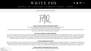 Frequently Asked Questions - White Fox Boutique