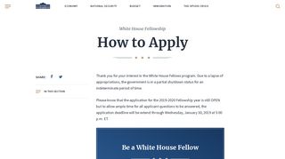 How to Apply | The White House