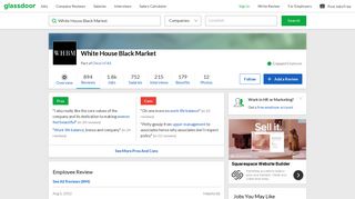 White House Black Market - Please consider this before accepting a ...