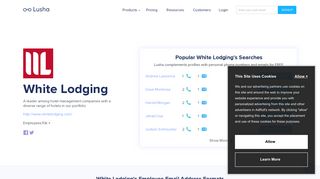 White Lodging - Email Address Format & Contact Phone Number